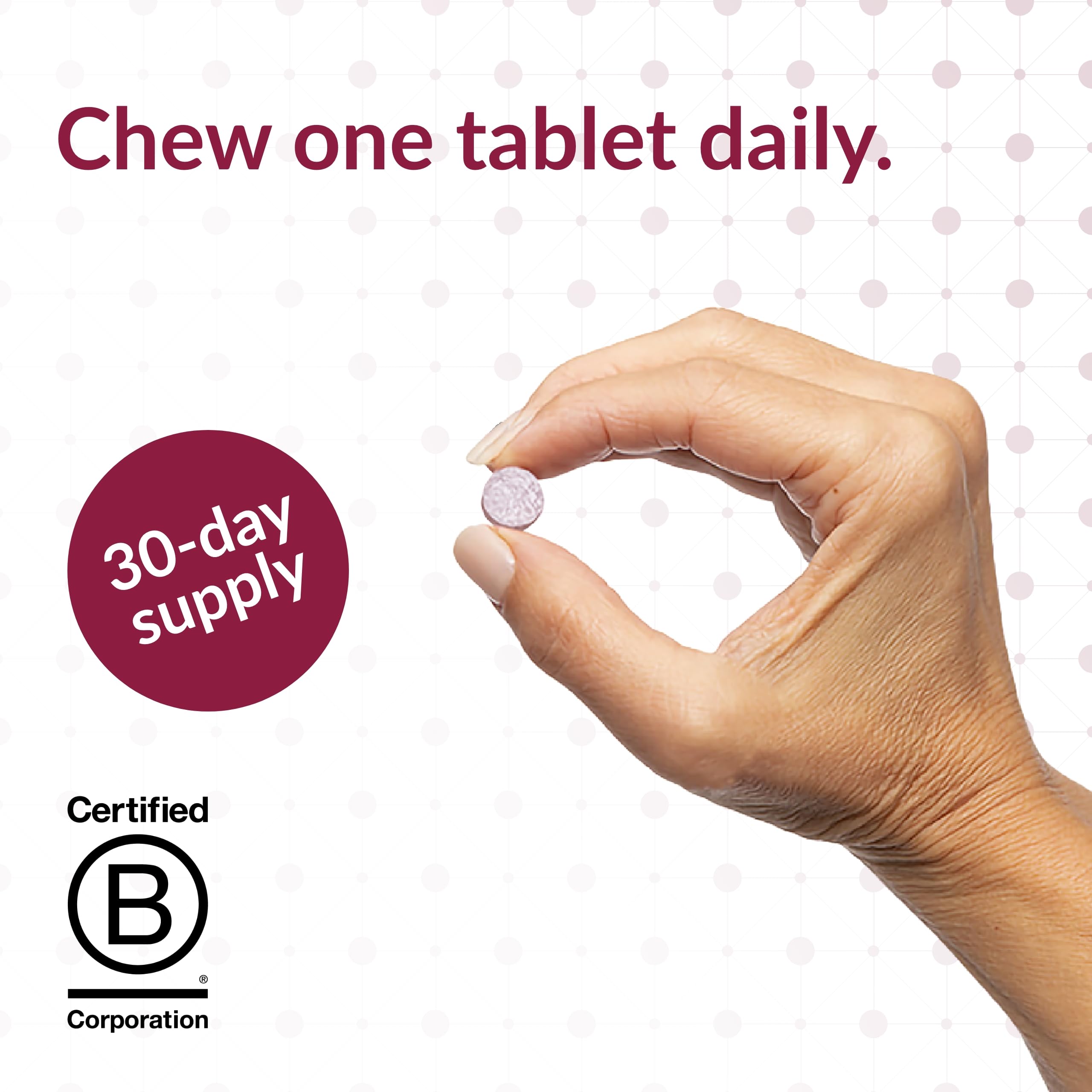 Packaging box for Bariatric Advantage iron chewables with vitamin C information