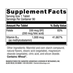 Bariatric Advantage Speedy Melts dissolving in water demonstrates quick melt and easy nutrient intake.