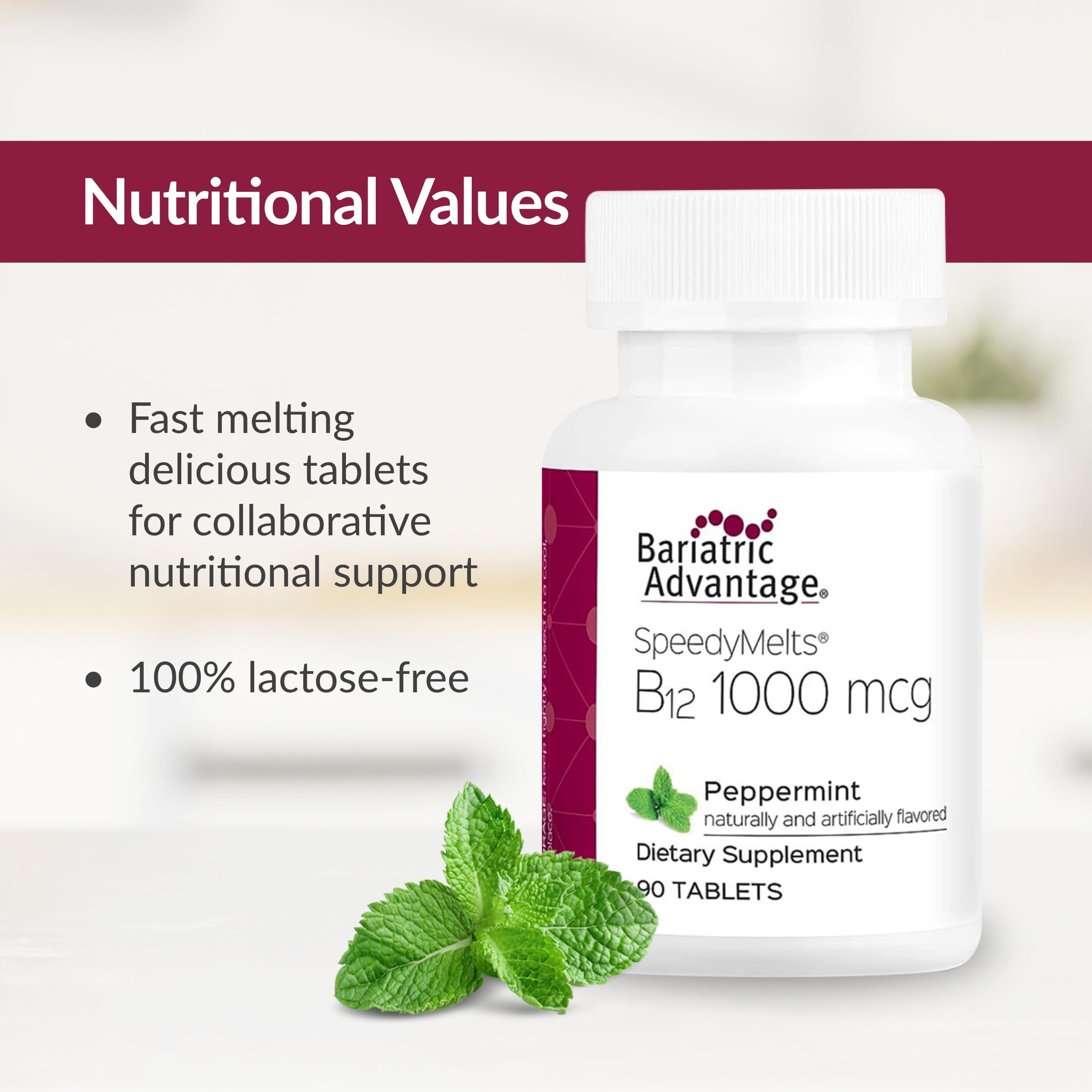 Bottle close-up suggests a simple daily vitamin routine