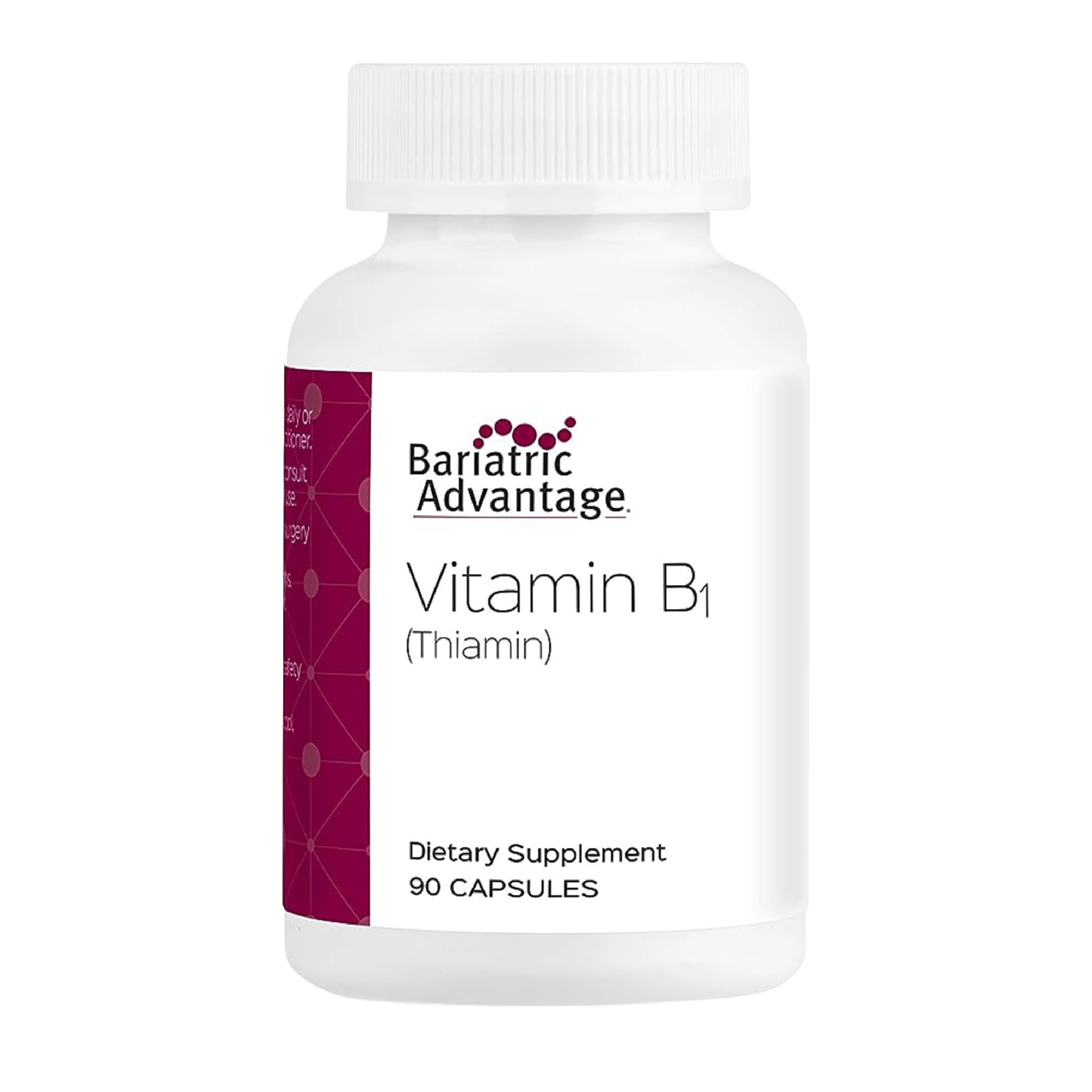Bariatric Advantage Thiamin 100 mg capsule closeup supporting energy metabolism