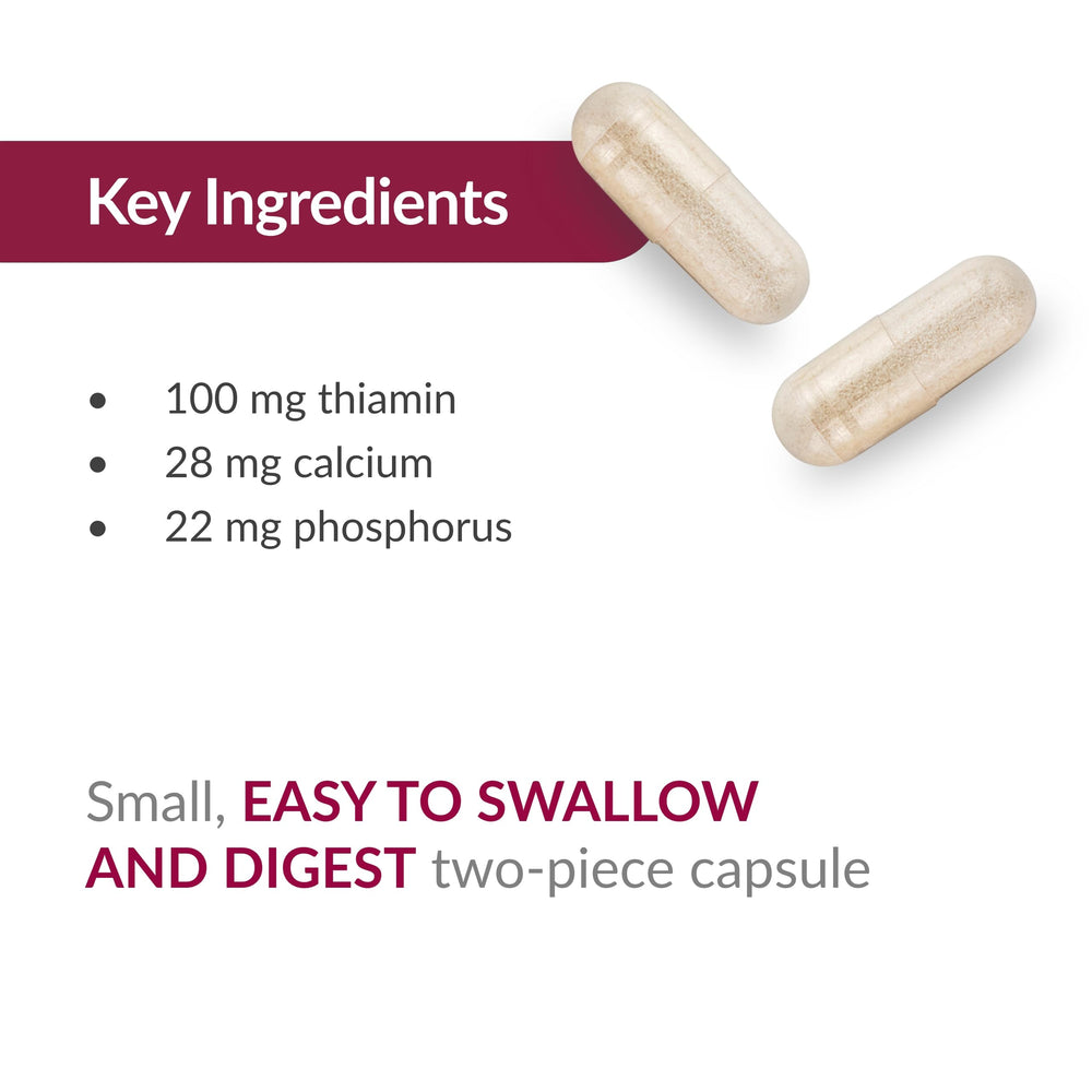 Bariatric Advantage Thiamin nutrition facts panel view for planning intake