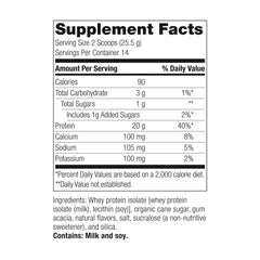 Pouring Bariatric Advantage vanilla protein powder into a glass
