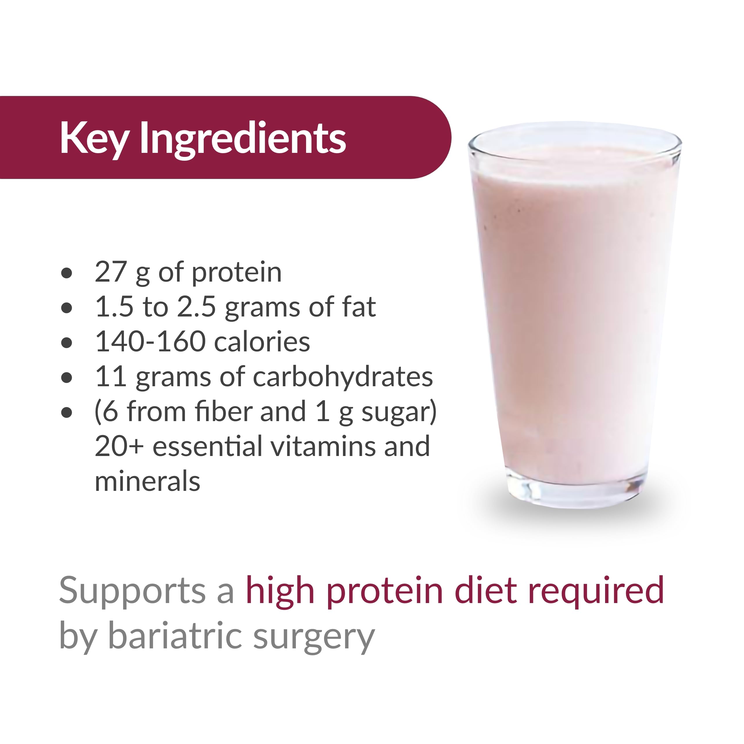 Bariatric Advantage vitamin mineral pack shows essential nutrients including iron and B12