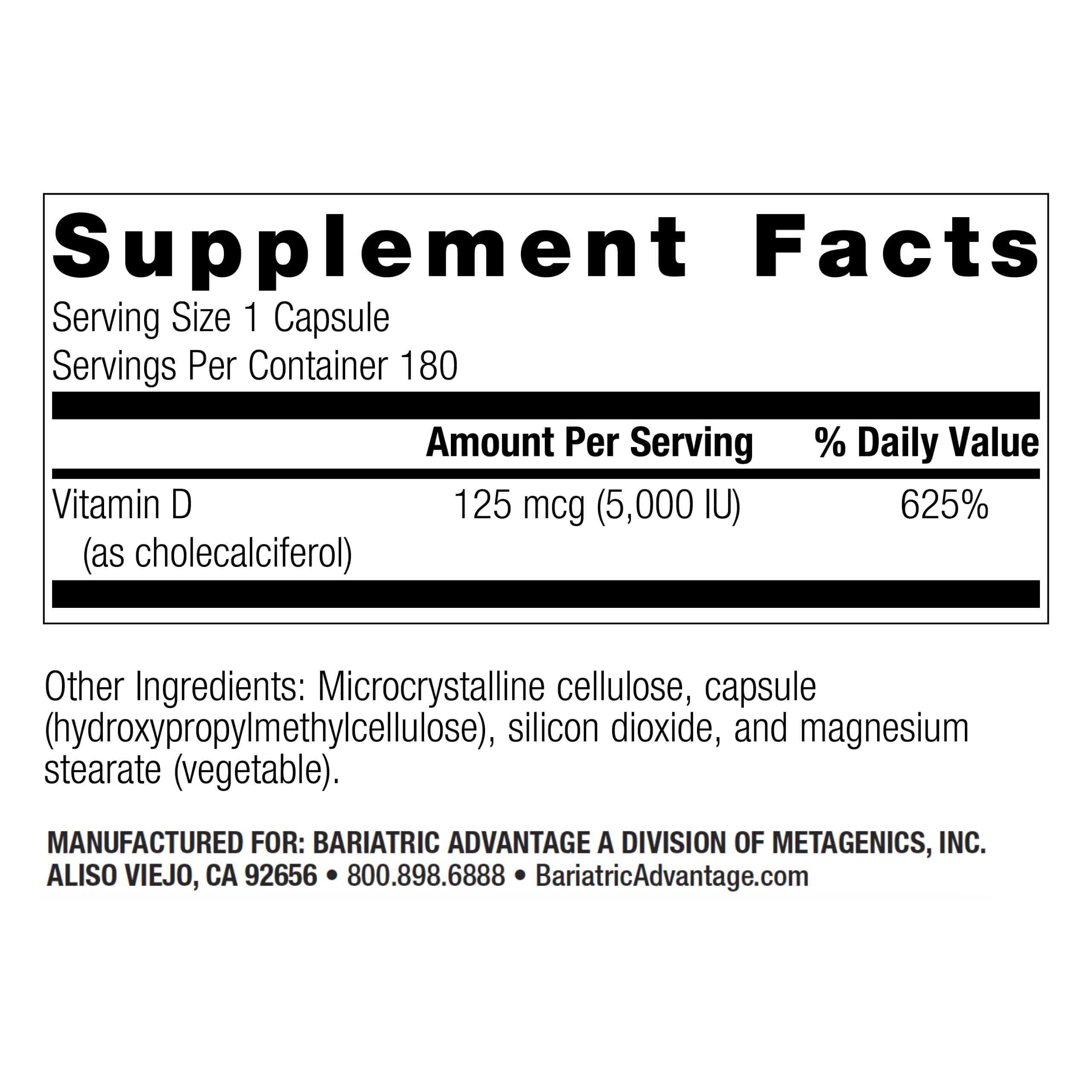 Easy swallow water-miscible D3 capsules aiding absorption after bariatric surgery.