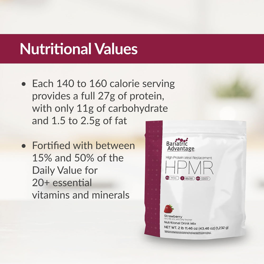 Bariatric Advantage whey protein ingredients highlights quality whey isolate source
