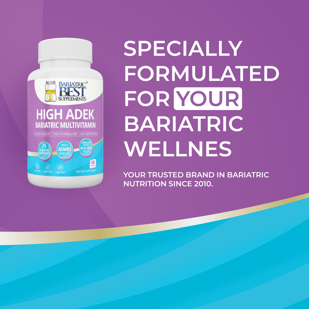 ASMBS guidelines compliance badge on the label communicates trusted standards.