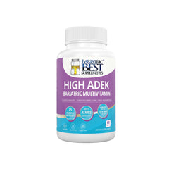 Bariatric Best Supplements High ADEK multivitamin tablets support post-surgery fat-soluble vitamin intake.