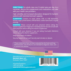 High ADEK tablets dissolve quickly, promoting faster nutrient absorption after meals.