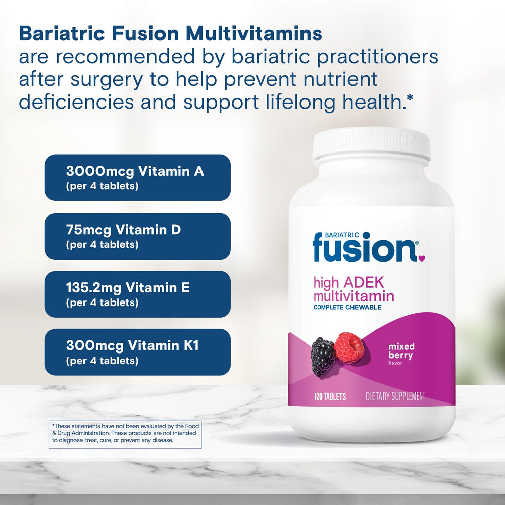Bariatric Fusion packaging foil strip indicates compact, travel-friendly format