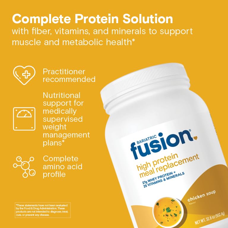 Bariatric Fusion Chicken Soup shake in cup demonstrates smooth texture for meals