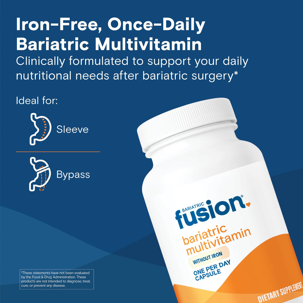 Close-up of one-per-day capsule from Bariatric Fusion
