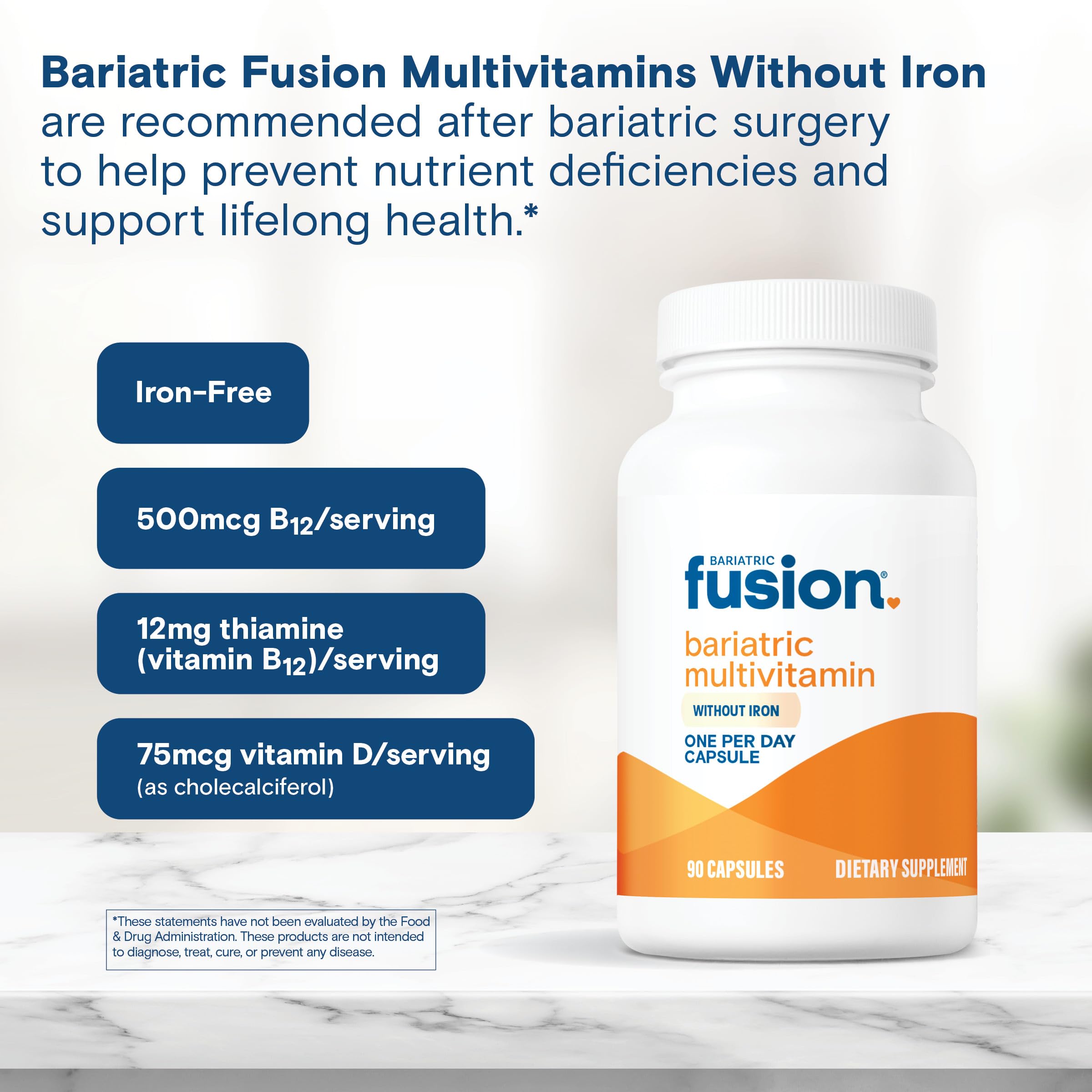 Bariatric Fusion gluten-free label on bottle
