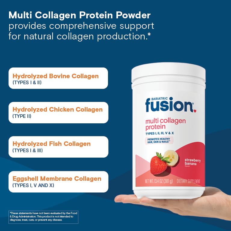 Bariatric Fusion ingredients panel reveals collagen types I-V and joint support