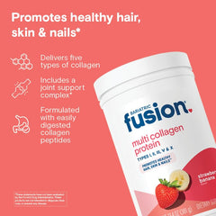 Bariatric Fusion scoop showing easy serving of high protein collagen powder