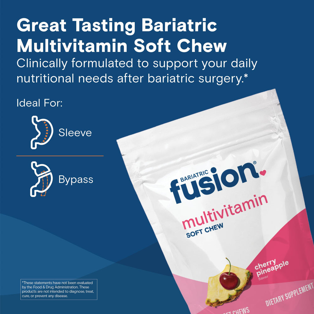 Bariatric Fusion two-chew daily regimen visualization emphasizing ease of use