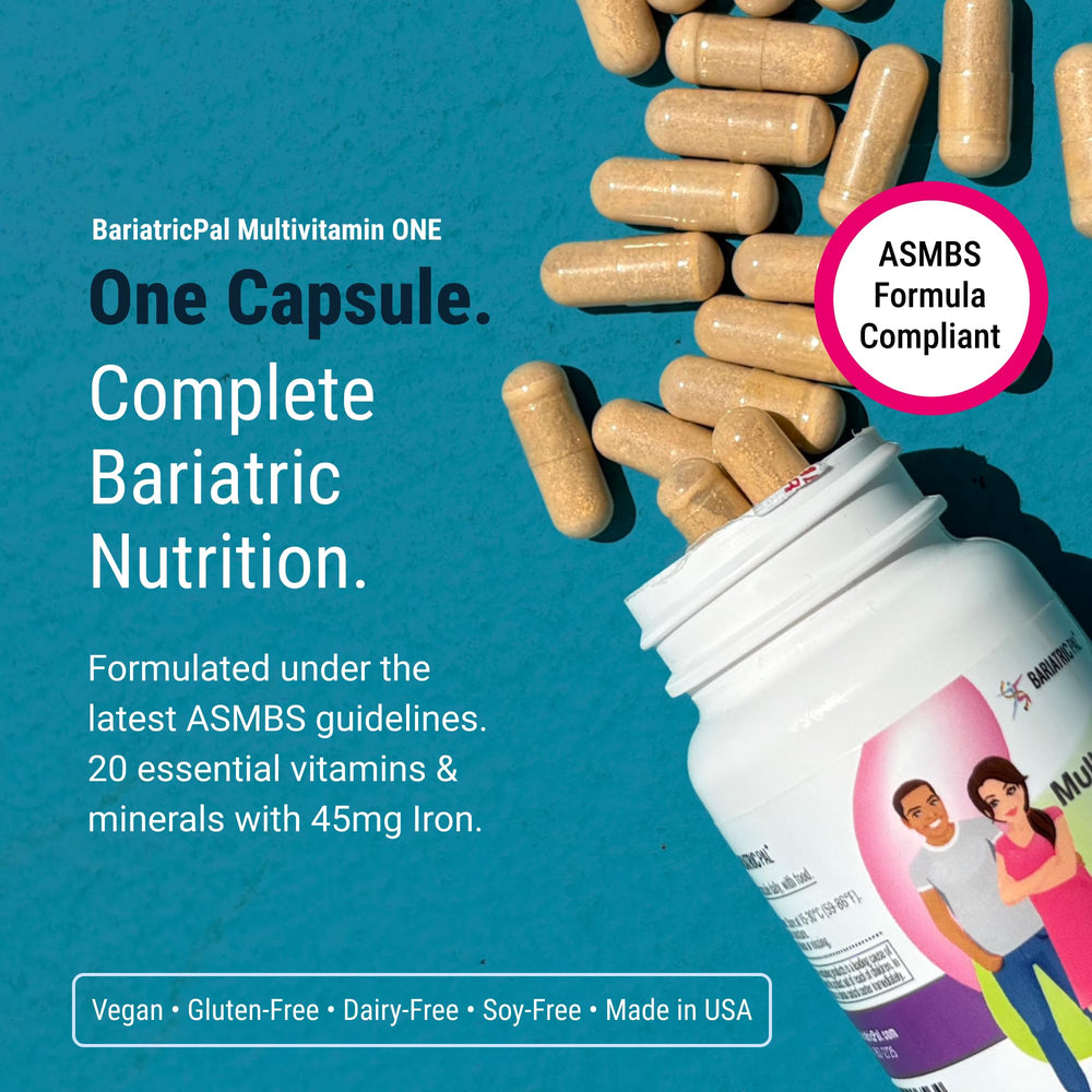 BariatricPal Multivitamin Iron 45mg Capsule highlights high iron support for daily use