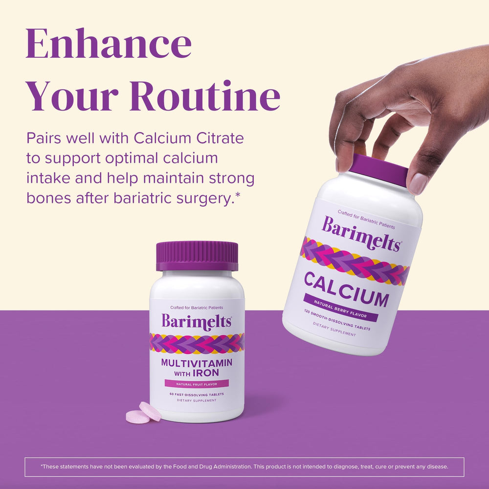 Daily use scene with Barimelts sugar-free, gluten-free vitamins