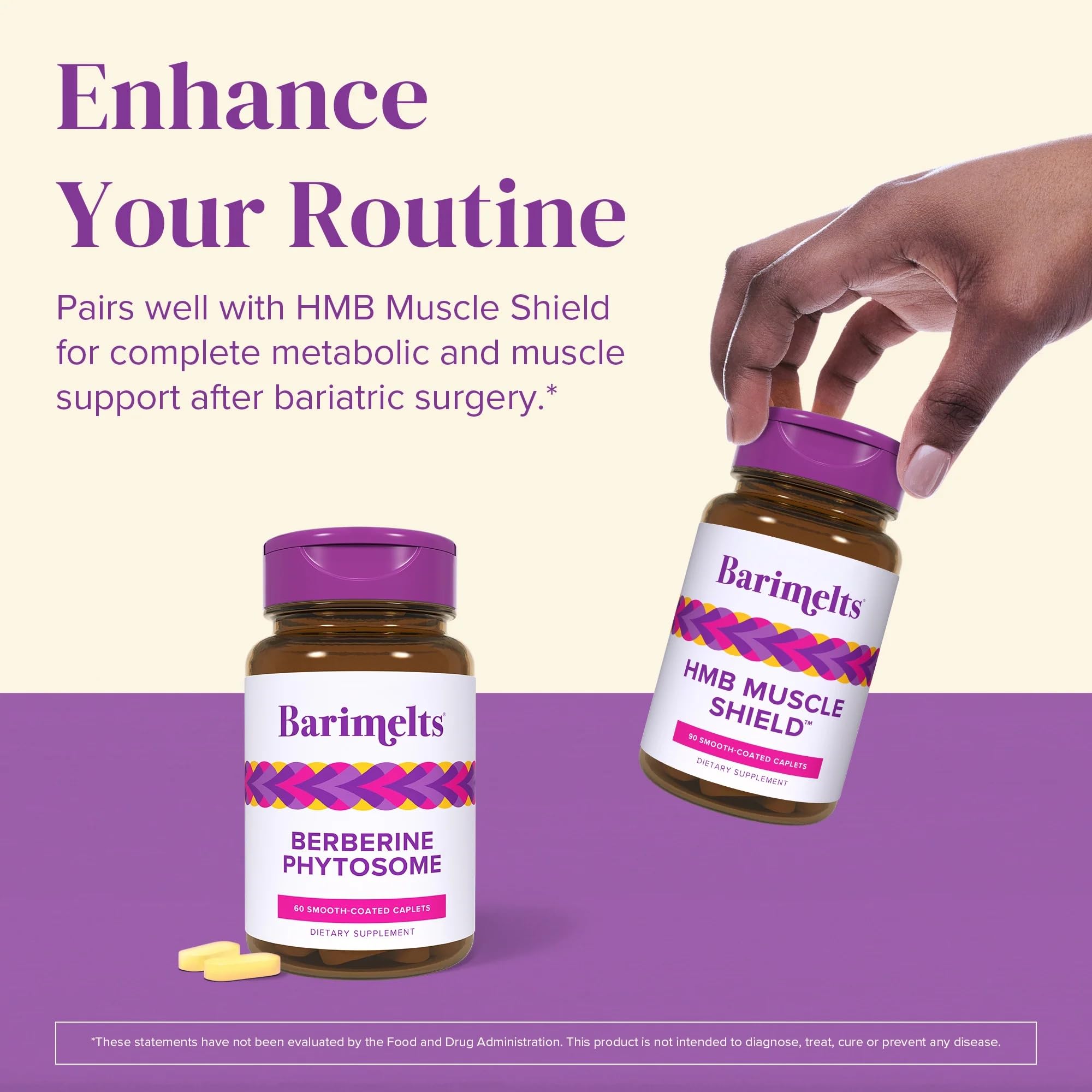 Barimelts Berberine Phytosome easy-to-swallow caplets ideal for beginners.