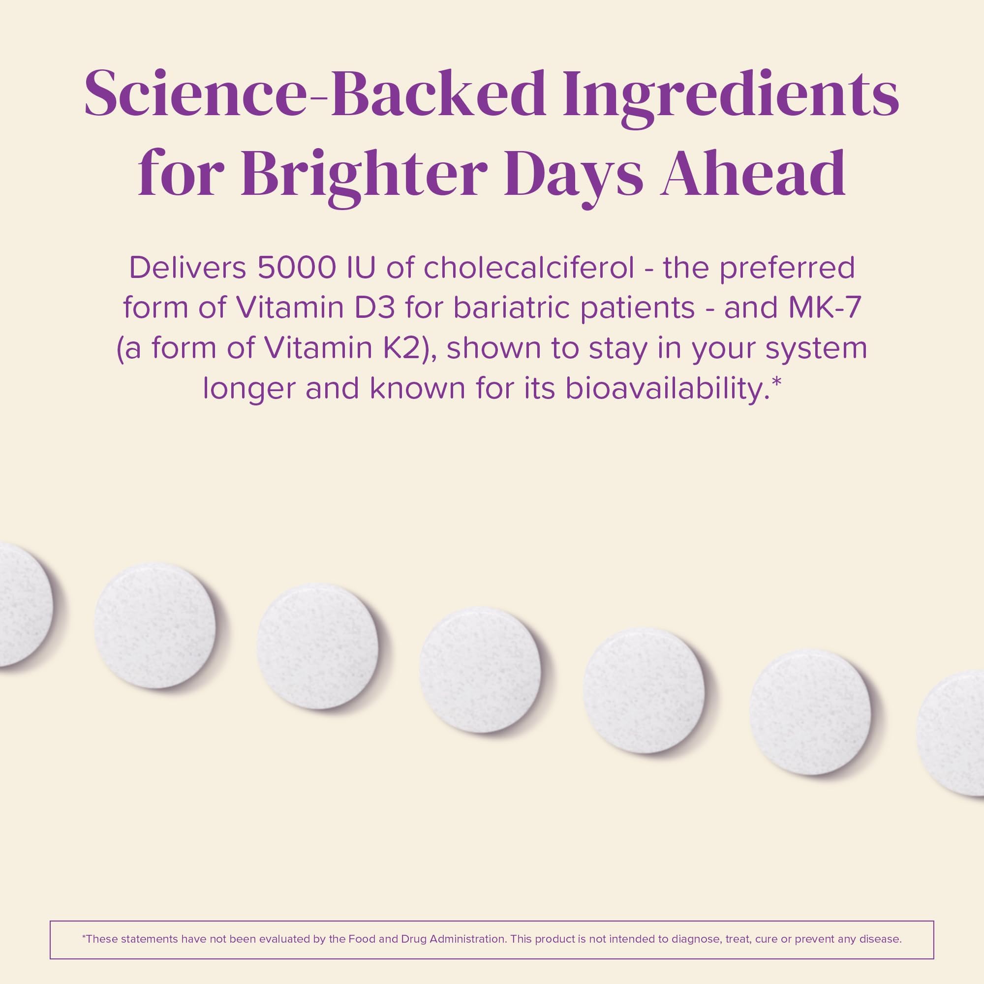 Barimelts D3 K2 apple-flavor packaging emphasizing sugar-free and natural ingredients