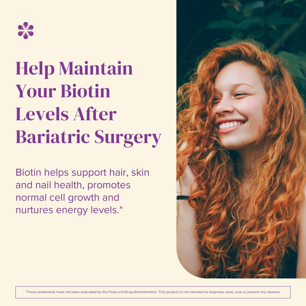 Natural strawberry flavor BariMelts Biotin label with sugar-free formula.