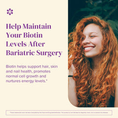 Natural strawberry flavor BariMelts Biotin label with sugar-free formula.