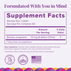 Barimelts probiotic tablets melt-in-mouth for easy post-surgery digestion.