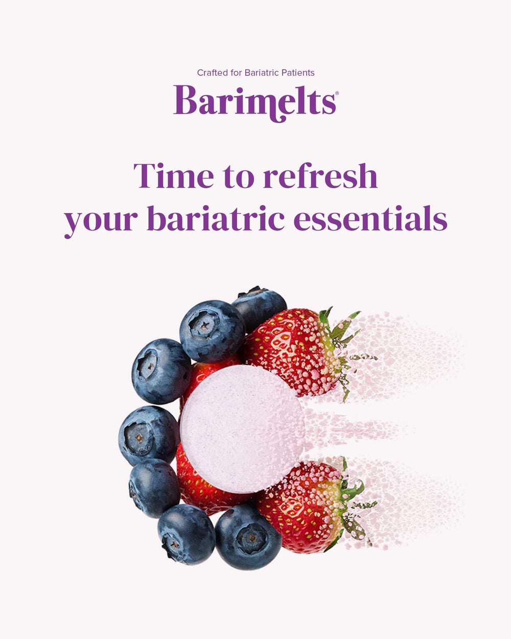 Barimelts two-tablets daily dose visual reinforces easy routine