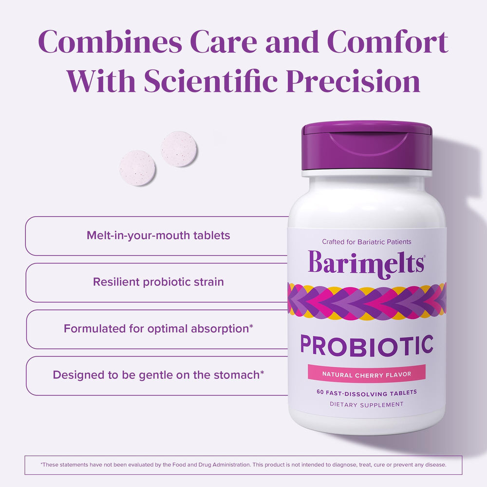 Barimelts women's probiotic promotes gut balance after bariatric surgery.