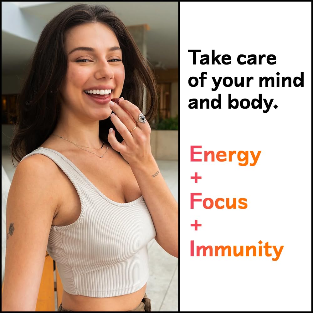 Barker Wellness Co 60-count bottle for convenient daily focus, energy, and immune support