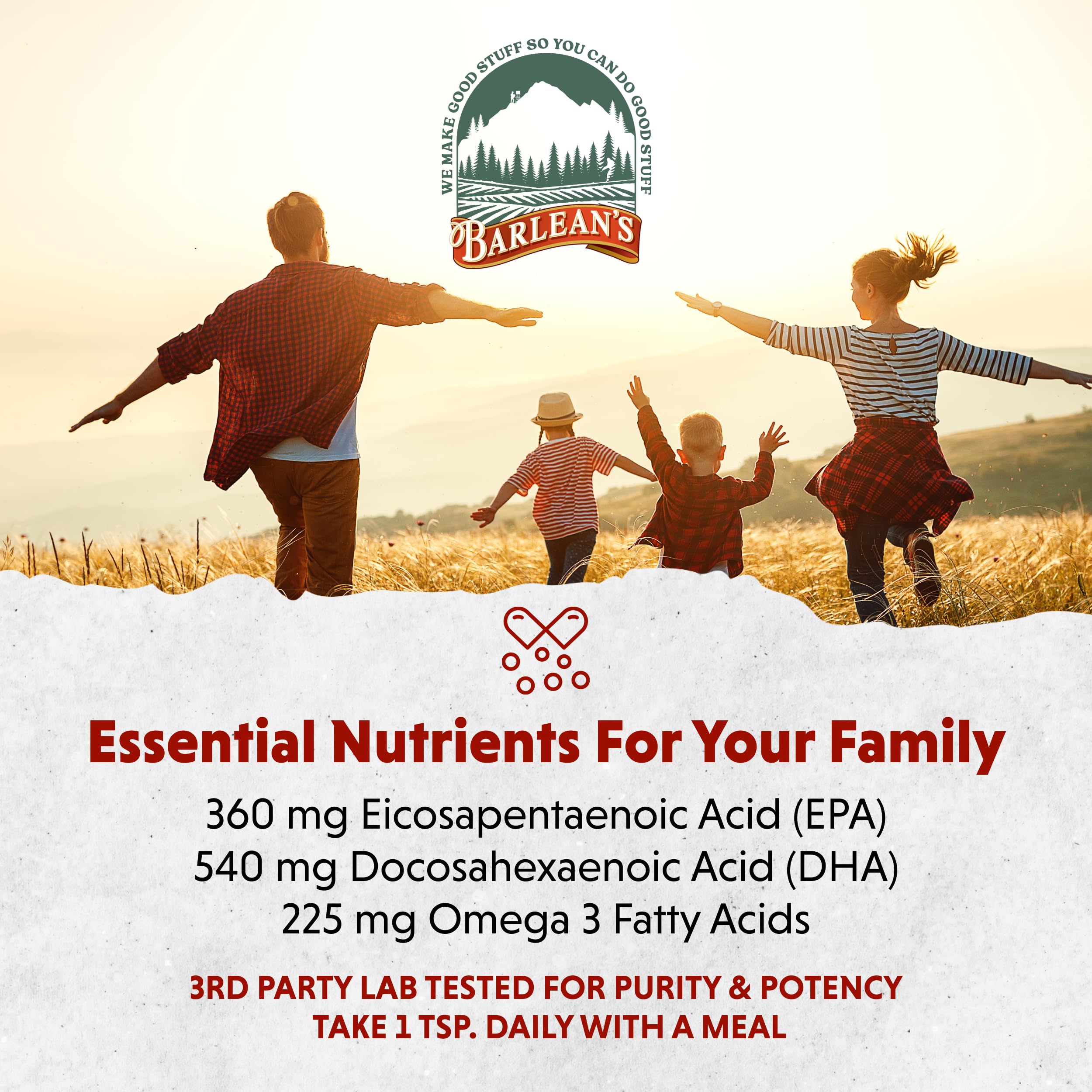 Family-friendly Barlean's cod liver oil in a morning routine