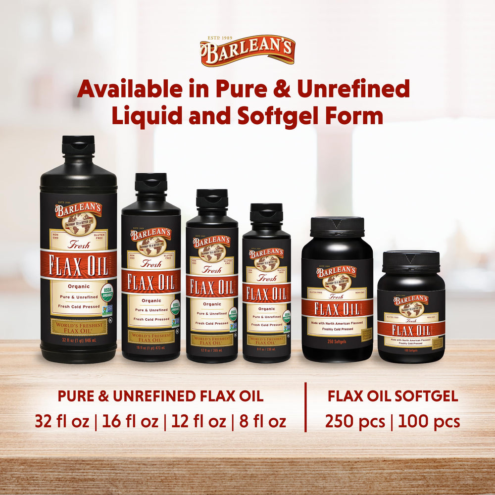 Barlean's softgels offer a simple three-to-nine daily dosing routine.