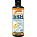 Barlean's Omega-3 Fish Oil Liquid with Vitamin D – Mango Peach, 1080 mg EPA/DHA, 16 oz | Non-GMO