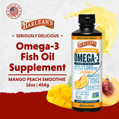 Barlean's Omega-3 liquid's creamy texture minimizes fish burps and enhances digestibility.