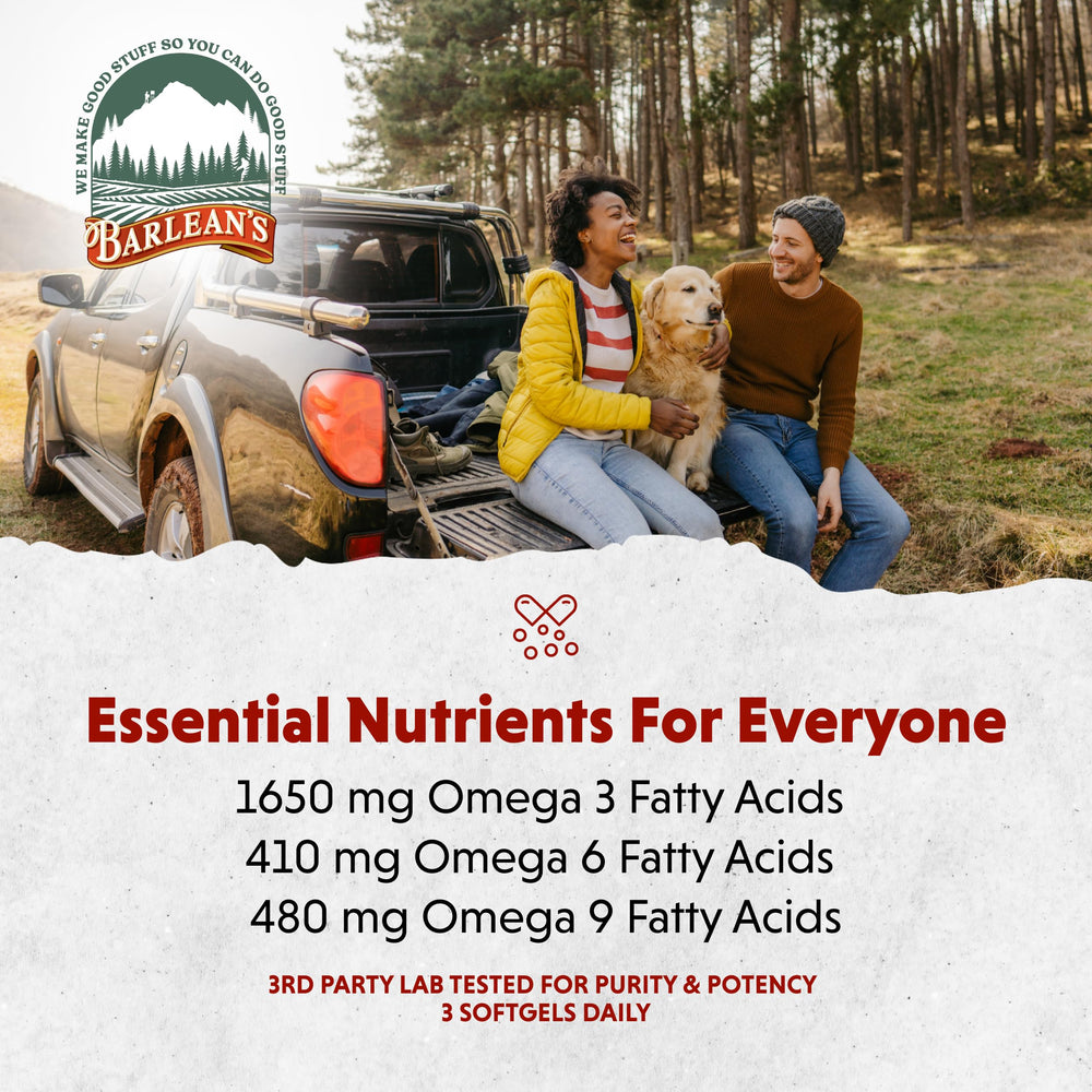 Barlean's flax oil capsules are travel-friendly and don't require refrigeration.