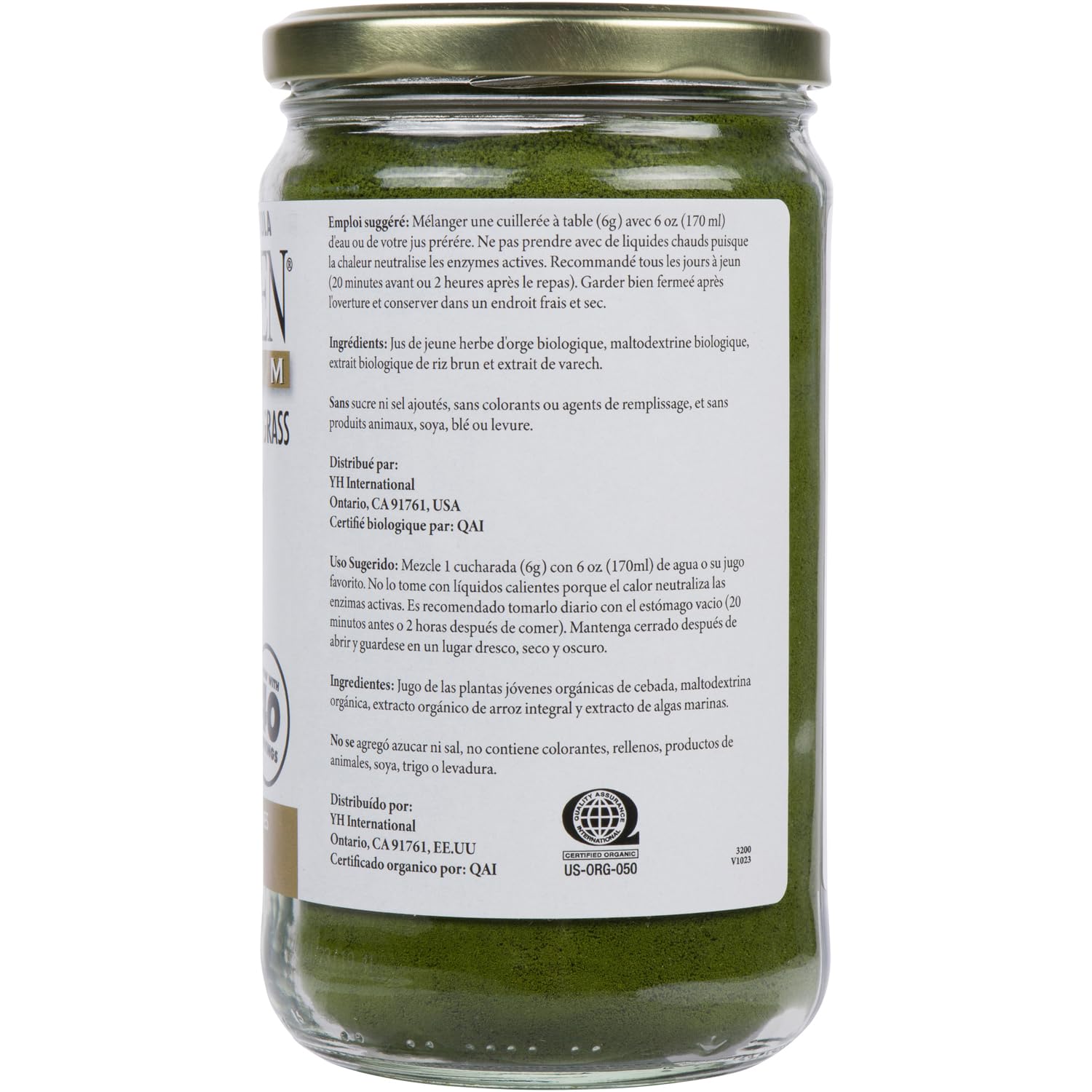 BARLEYGREEN ingredient-brown-rice indicates added enzymes and amino acids.