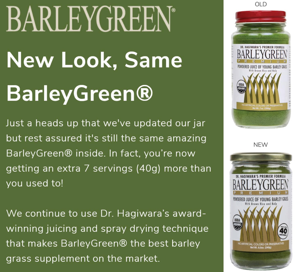 BARLEYGREEN scoop-dispense shows easy measuring for precise daily servings.