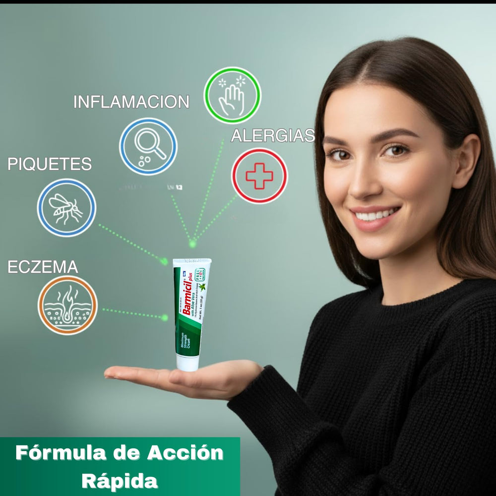 Barmicil Plus Cream highlights aloe vera for hydration.