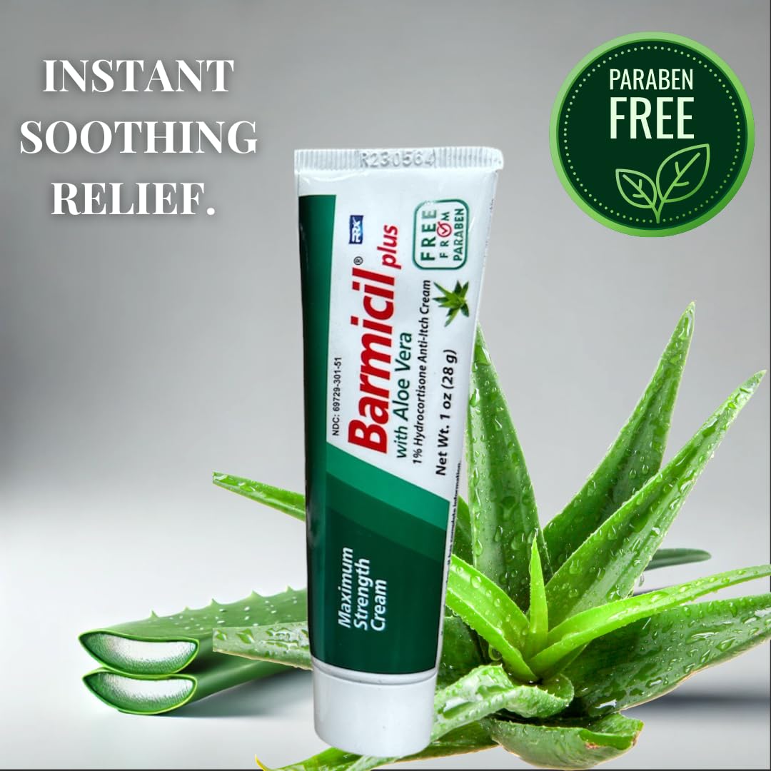 Barmicil Plus Cream travel-size tube for on-the-go care.