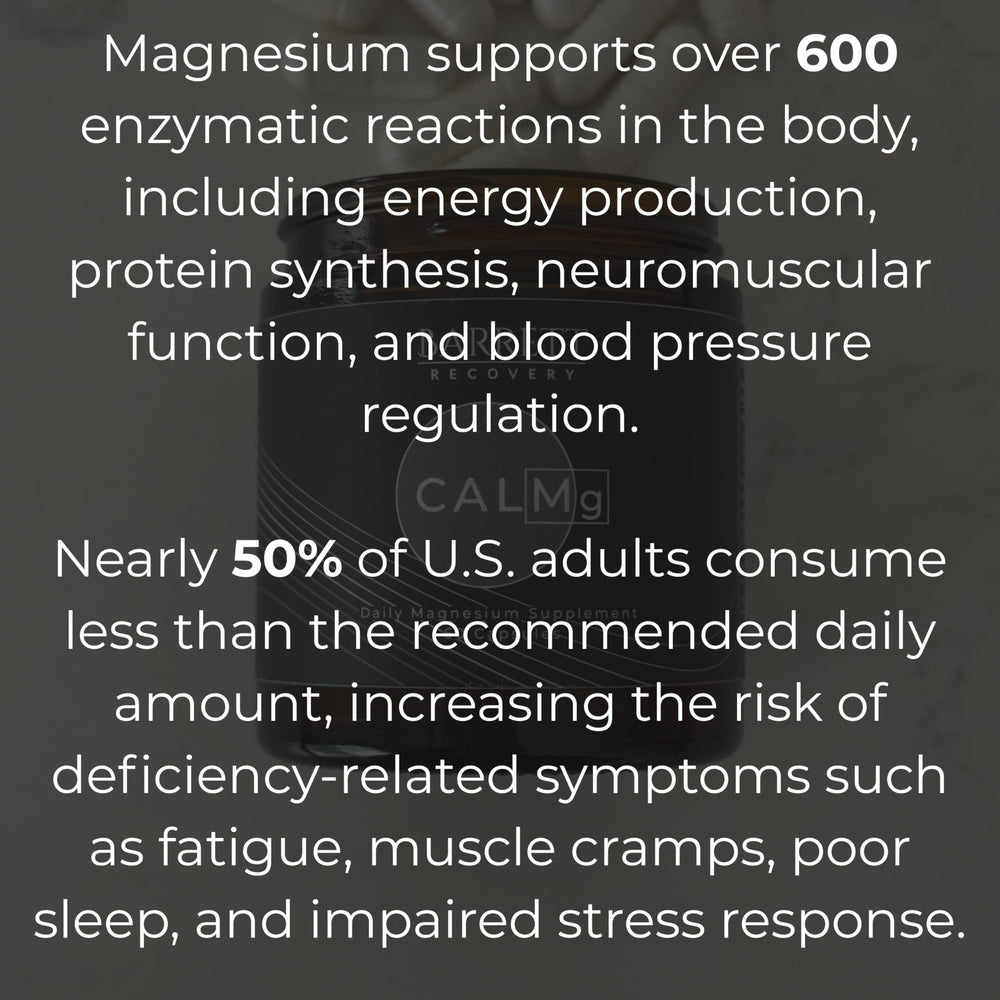 Barrett Recovery CALMg seven-types magnesium visual highlight holistic support