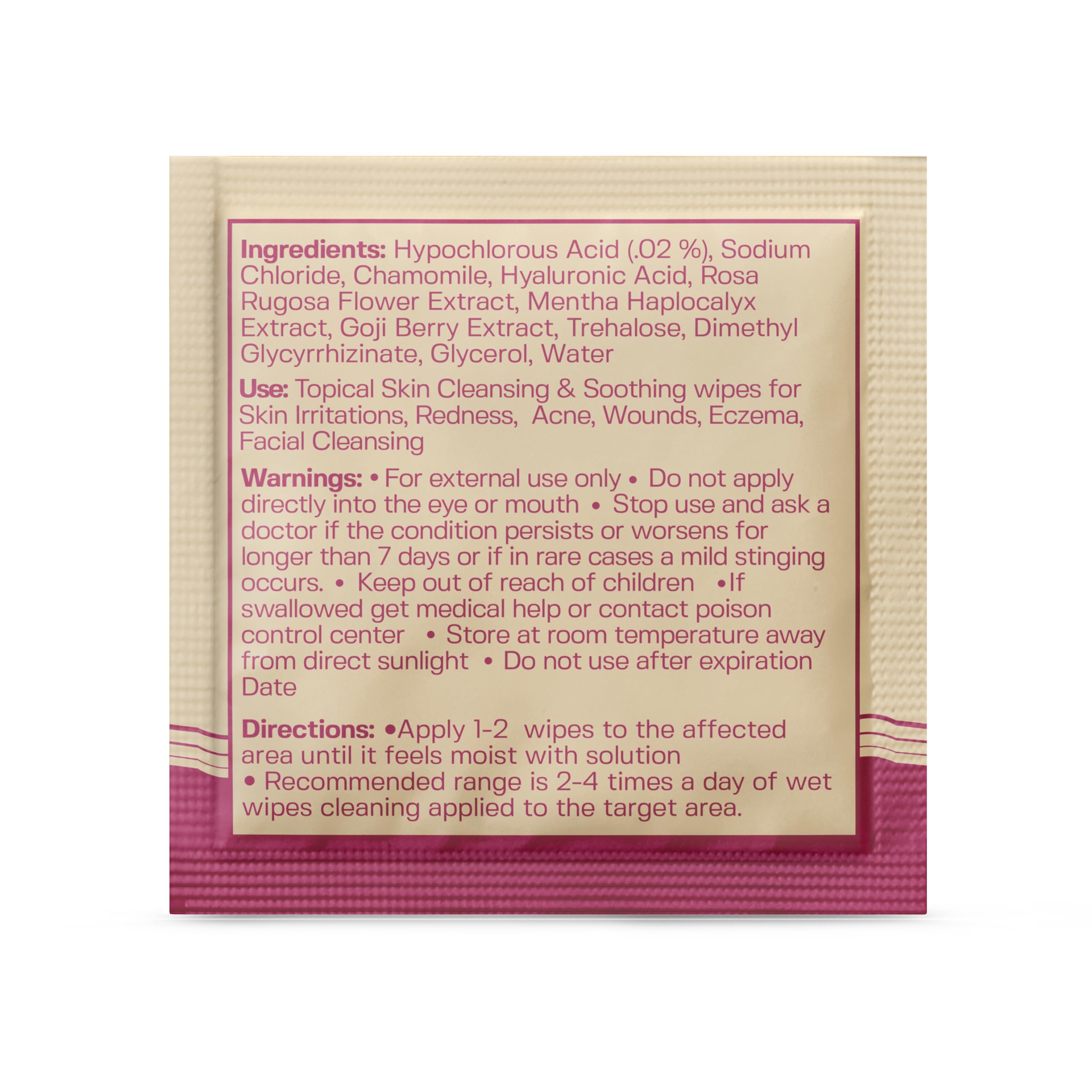 Base Laboratories HOCl wipes suited for sensitive skin contexts.