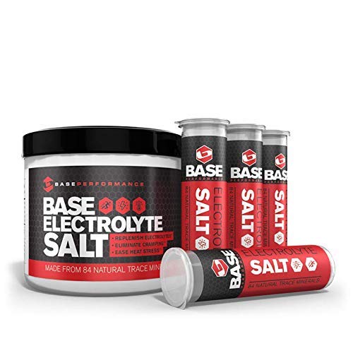 BASE Performance electrolyte salt tub powering bulk refills for training sessions.