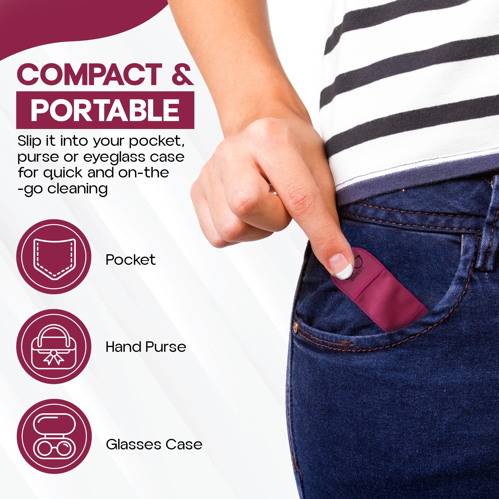 Basesit durable, washable microfiber for long-lasting use.