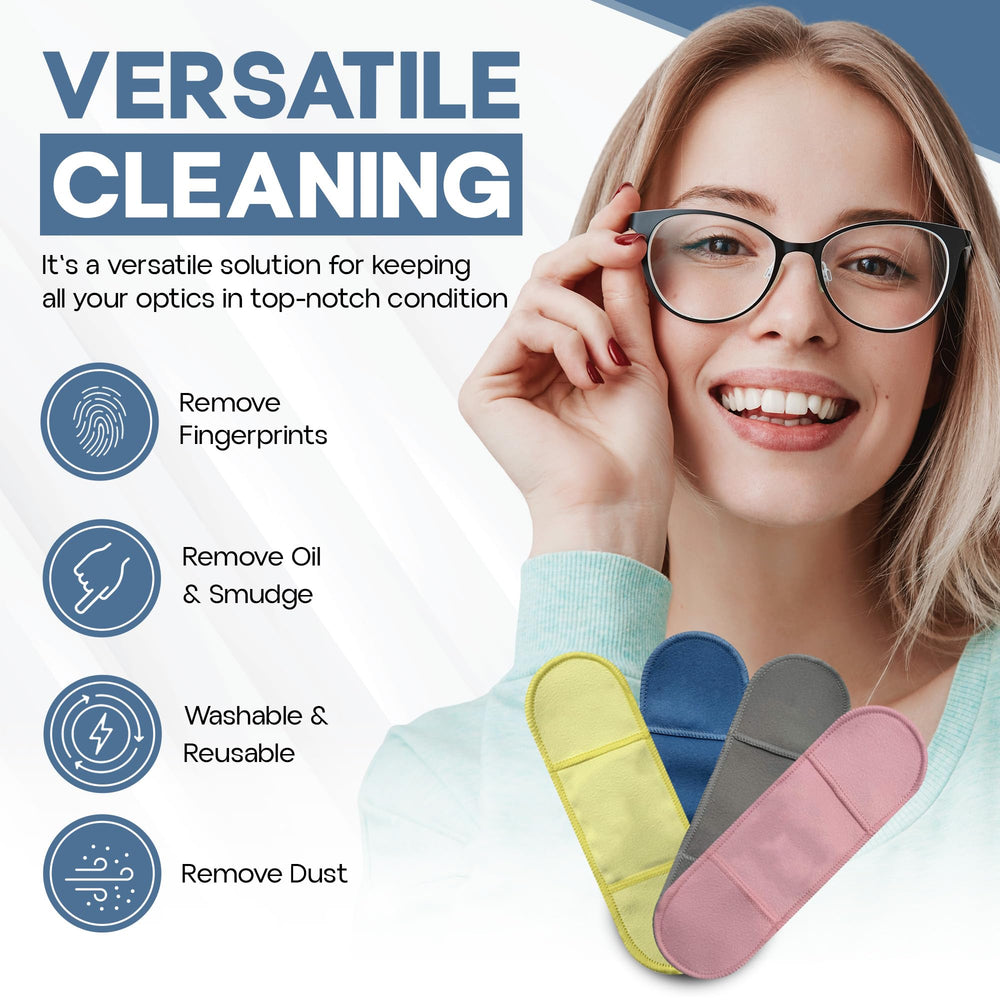 Basesit juego de 4 piezas para la limpieza de gafas.