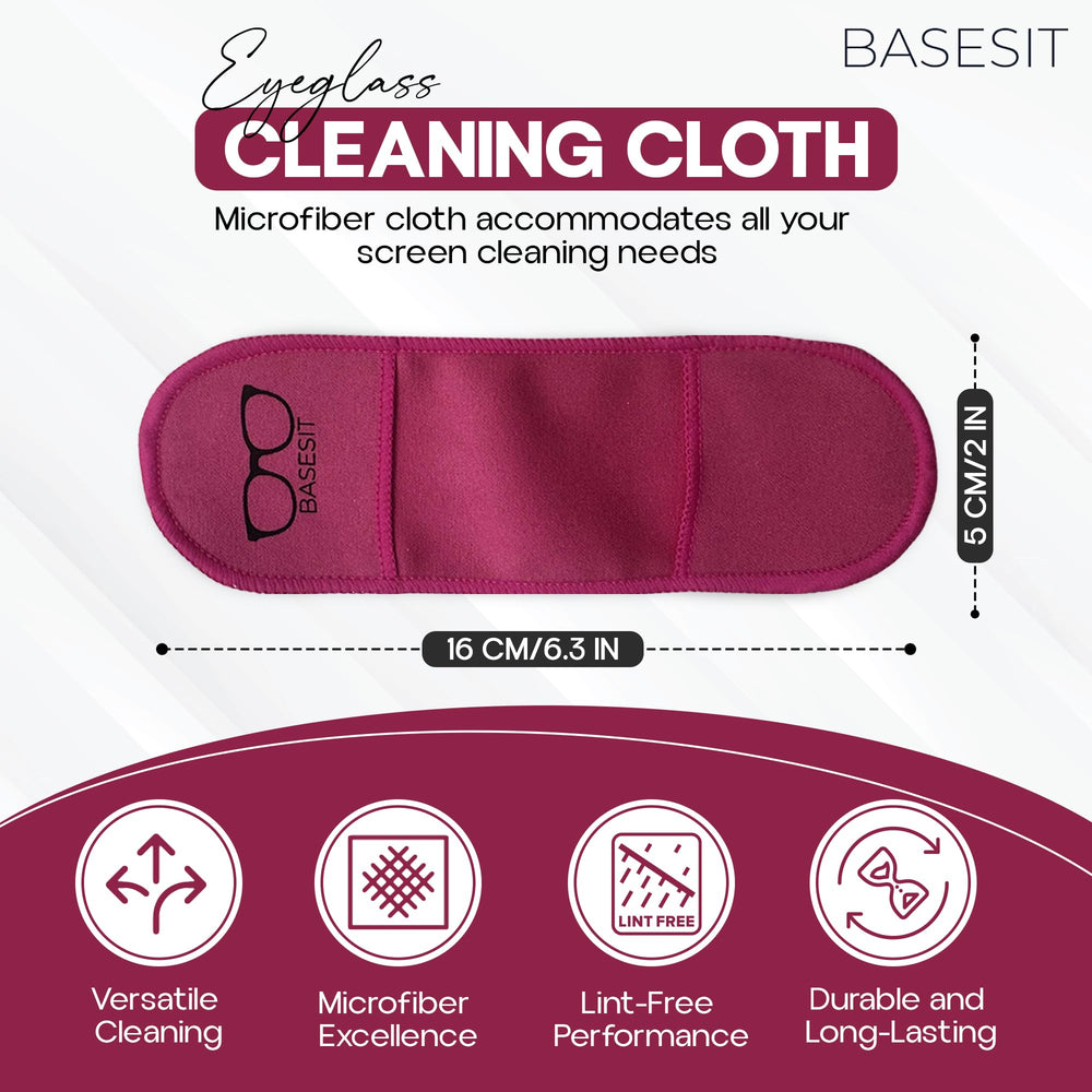 Basesit microfiber cleaning cloth close-up shows soft fibers for safe cleaning.