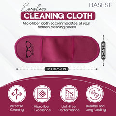 Basesit microfiber cleaning cloth close-up shows soft fibers for safe cleaning.