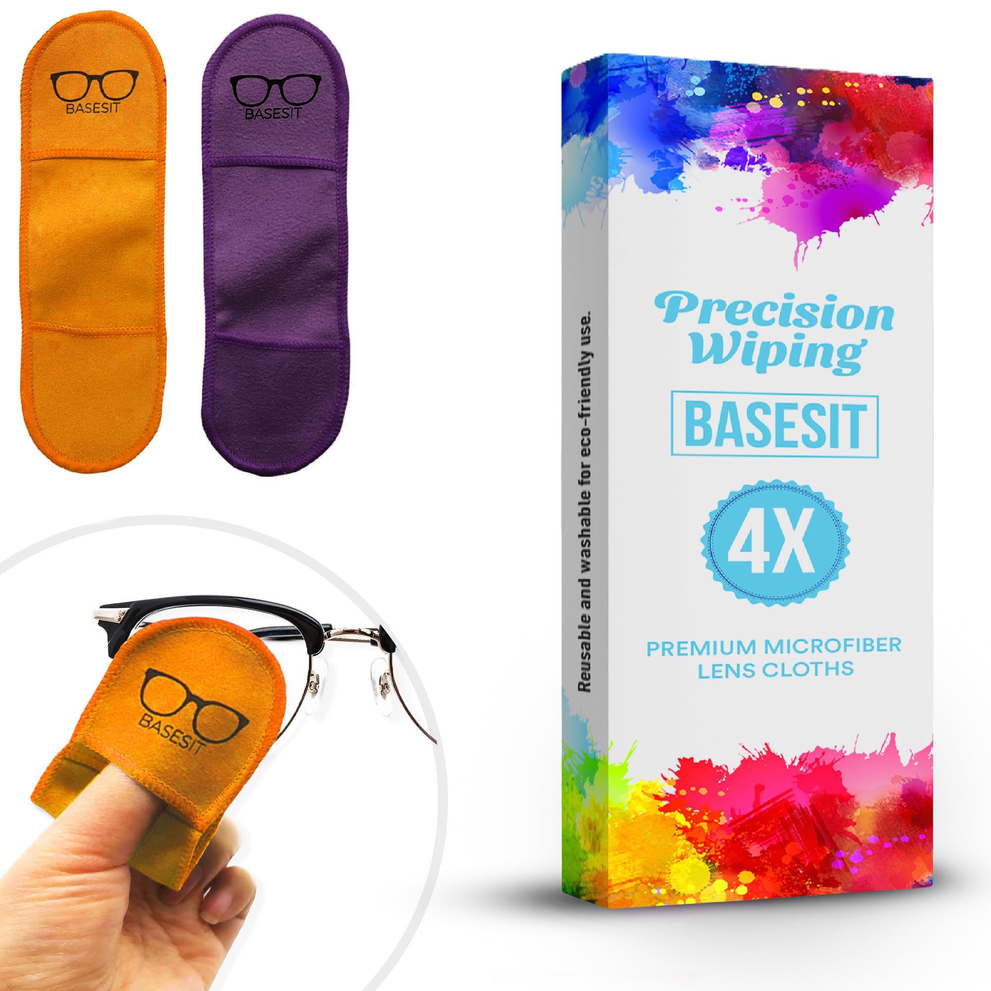 Basesit paño limpiador para lentes, limpieza suave y sin rayas