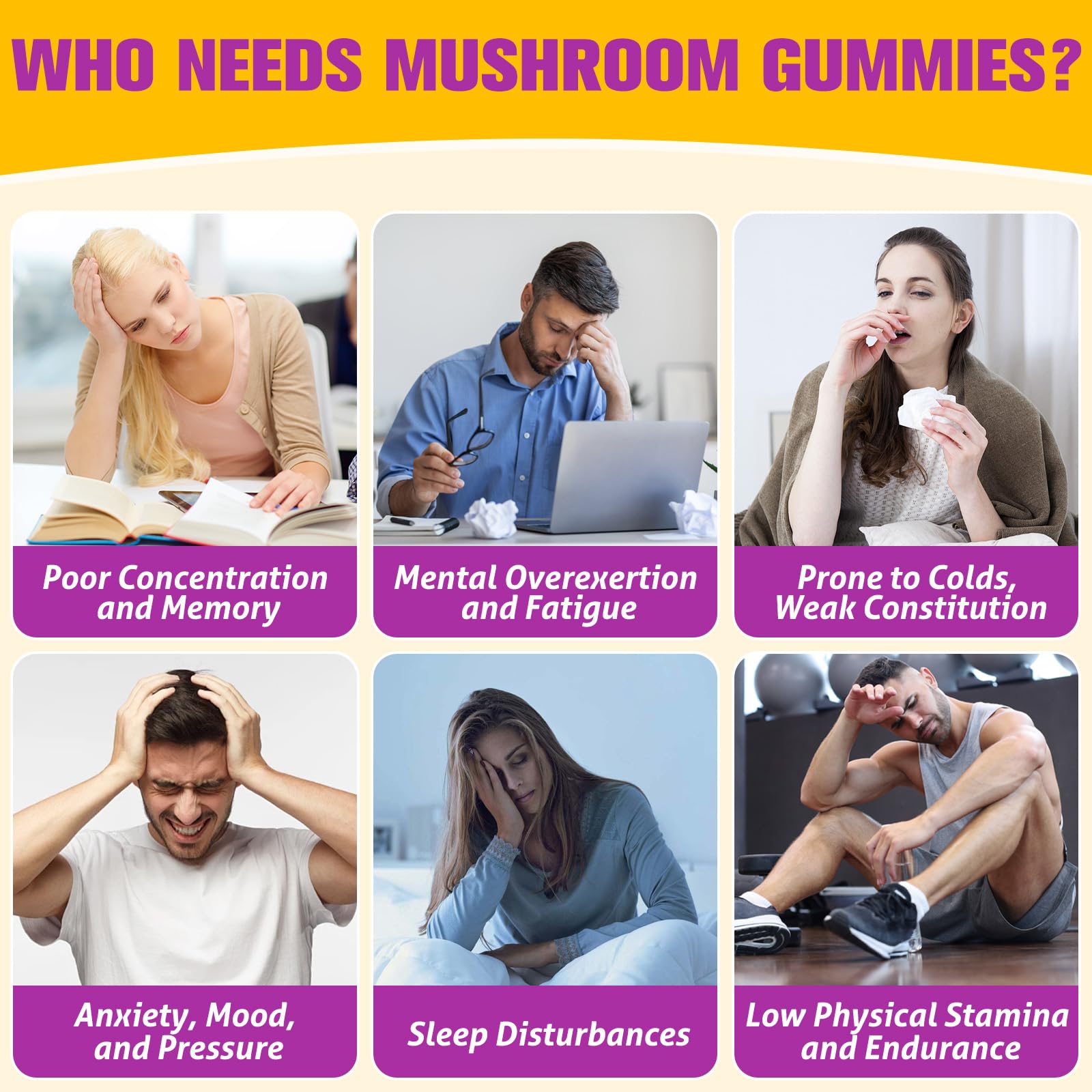 Basopum Mushroom Gummies daily-dose setup demonstrates a simple focus-support routine.