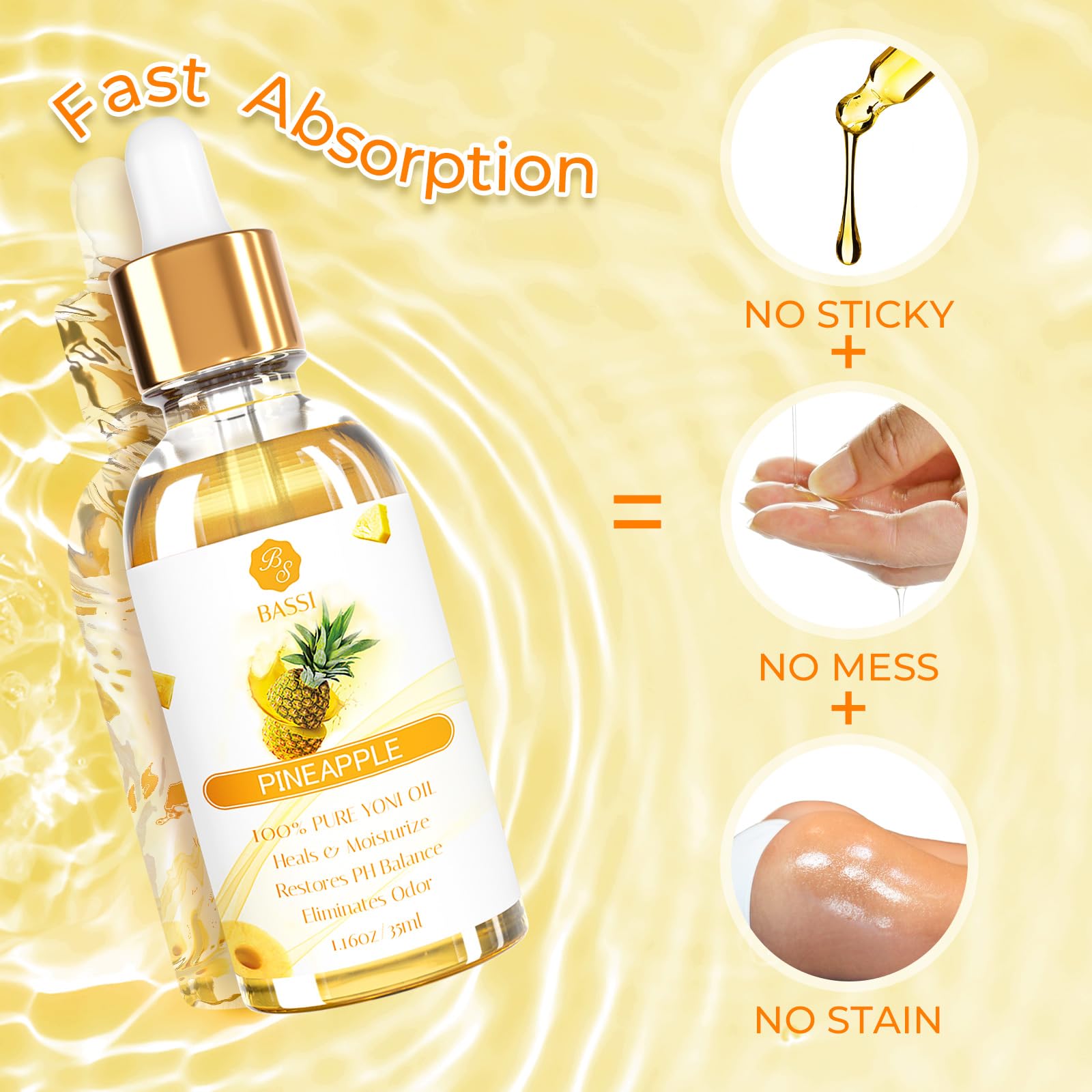 Using BASSI yoni oil daily supports gentle cleansing and odor control.