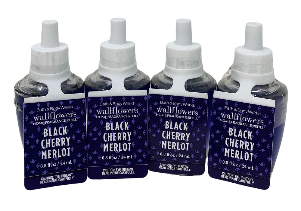 Bath & Body Works Black Cherry Merlot wallflowers refill 0.8 oz for continuous inviting home fragrance.