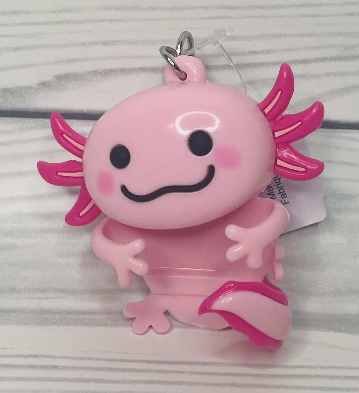 Bath & Body Works Pink Axolotl PocketBac Holder with clip-on attachment for bags